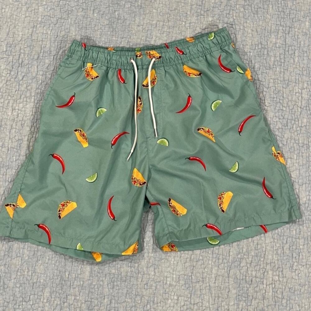 Kahuna Bay Taco Print Swim Trunks